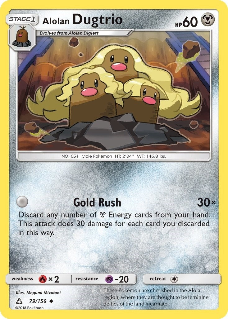 Image for Alolan Dugtrio (79/156) [SM - Ultra Prism] - Pokemon
