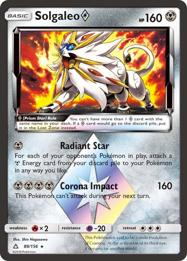 Image for Solgaleo Prism Star (89/156) [SM - Ultra Prism] - Pokemon
