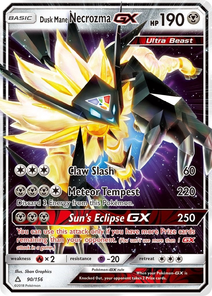 Image for Dusk Mane Necrozma GX (90/156) [SM - Ultra Prism] - Pokemon