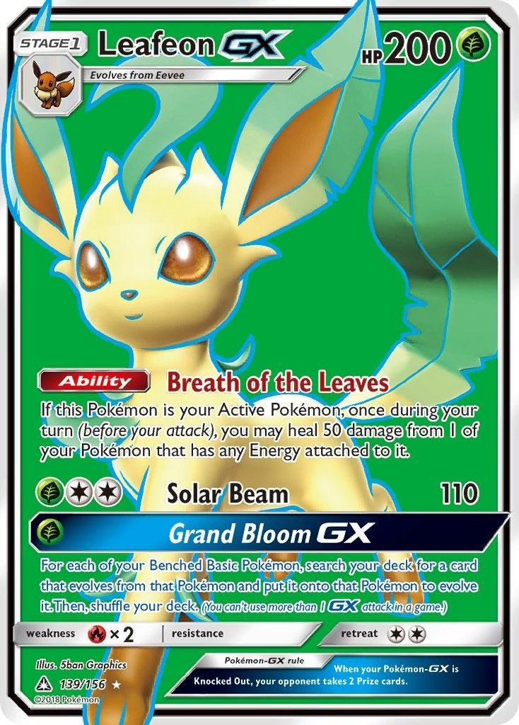 Image for Leafeon GX (Full Art) (139/156) [SM - Ultra Prism] - Pokemon
