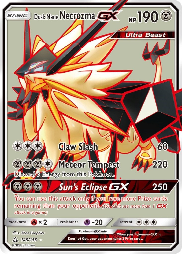Image for Dusk Mane Necrozma GX (Full Art) (145/156) [SM - Ultra Prism] - Pokemon