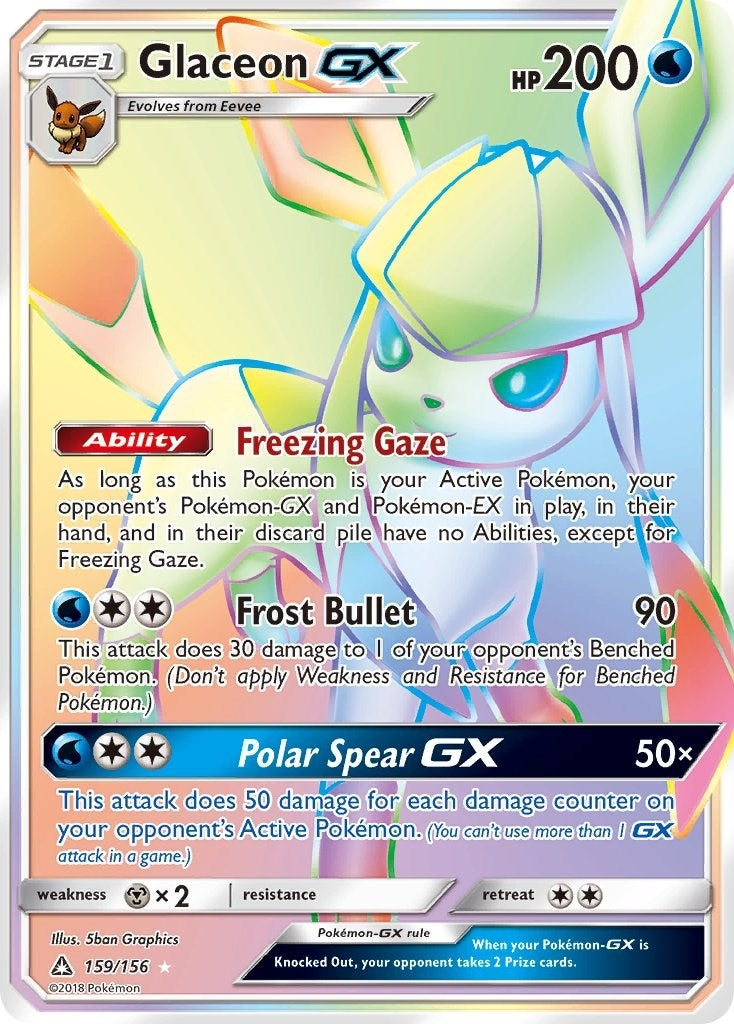 Image for Glaceon GX (Secret Rare) (159/156) [SM - Ultra Prism] - Pokemon