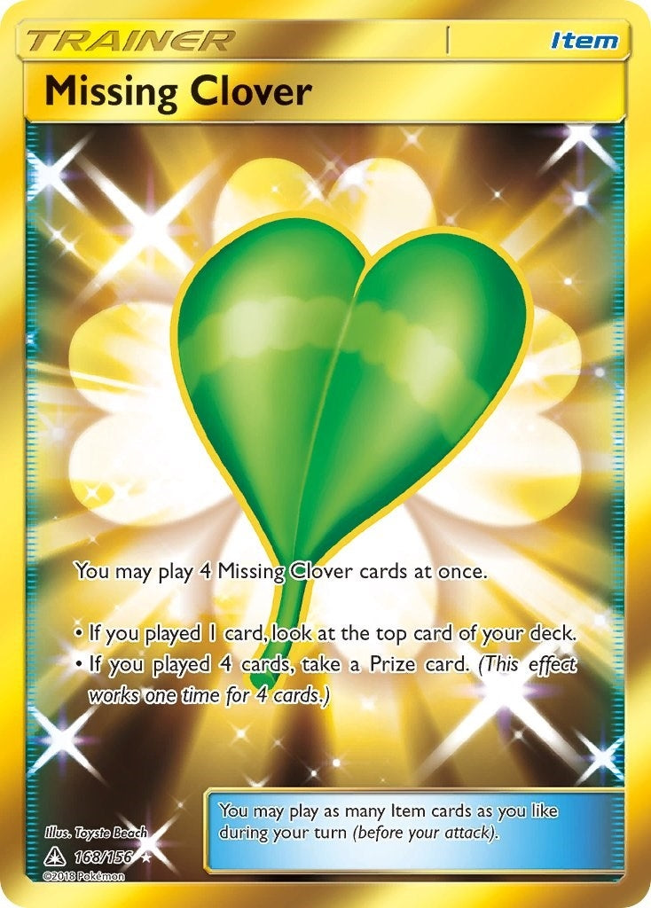 Image for Missing Clover (Secret Rare) (168/156) [SM - Ultra Prism] - Pokemon