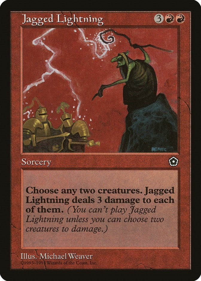 Image for Jagged Lightning [Portal Second Age] - Magic: The Gathering