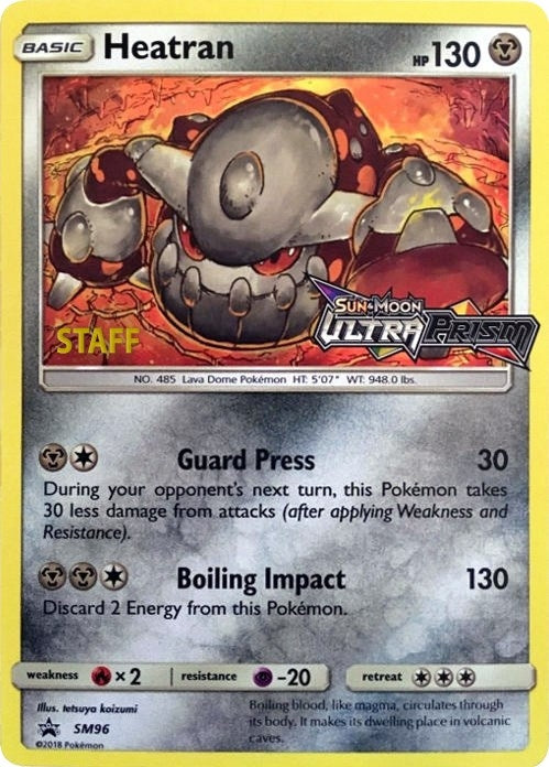 Image for Heatran - SM96 (Prerelease) [Staff] (SM96) [SM Promos] - Pokemon