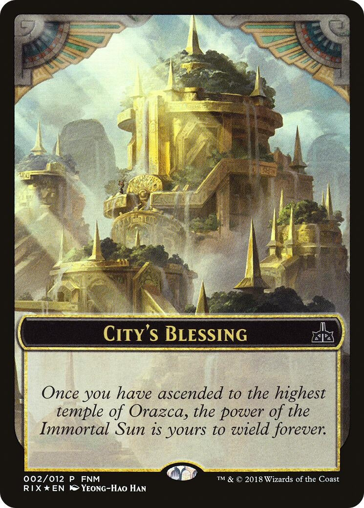 Image for City's Blessing // Elemental Double-Sided Token (2) [FNM Promos] - Magic: The Gathering