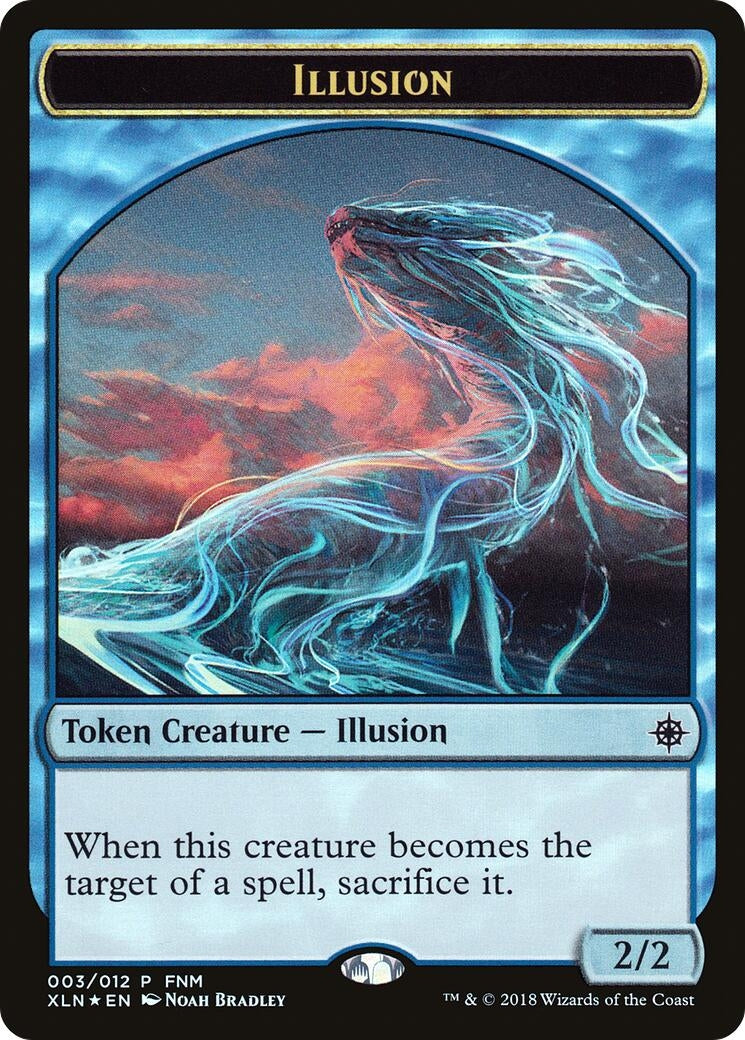 Illusion // Saproling Double-Sided Token (3) [FNM Promos Tokens]
