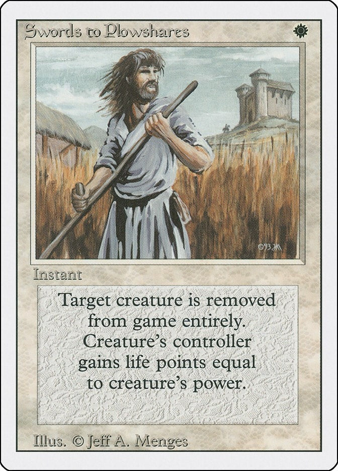 Image for Swords to Plowshares [Revised Edition] - Magic: The Gathering