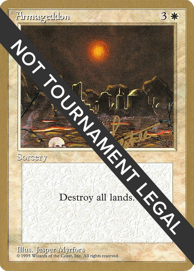 Image for Armageddon - 1996 Bertrand Lestree (4ED) [World Championship Decks] - Magic: The Gathering