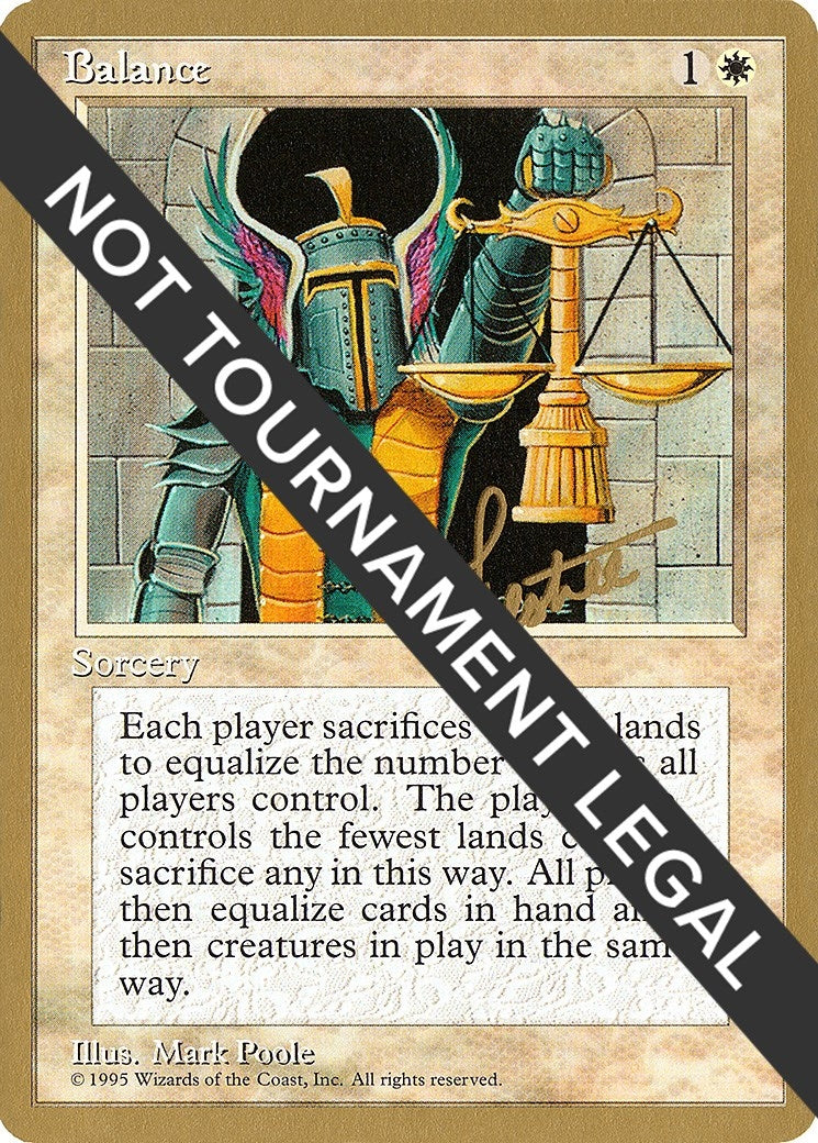 Image for Balance - 1996 Bertrand Lestree (4ED) [World Championship Decks] - Magic: The Gathering