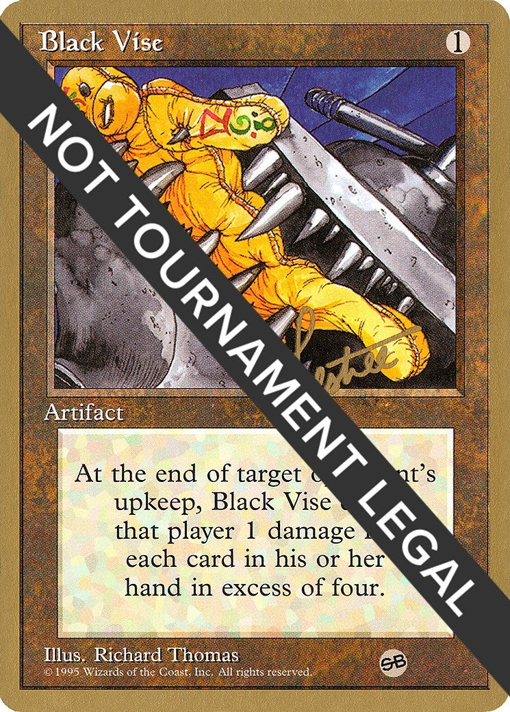 Image for Black Vise - 1996 Bertrand Lestree (4ED) (SB) [World Championship Decks] - Magic: The Gathering