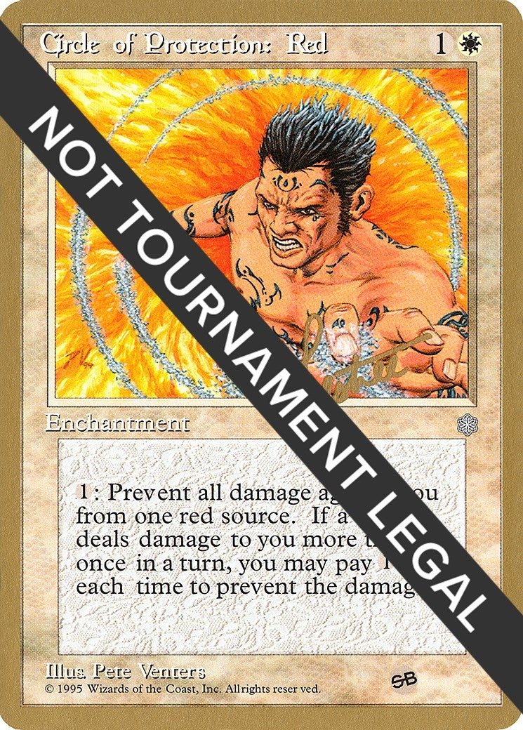 Image for Circle of Protection: Red - 1996 Bertrand Lestree (ICE) (SB) [World Championship Decks] - Magic: The Gathering