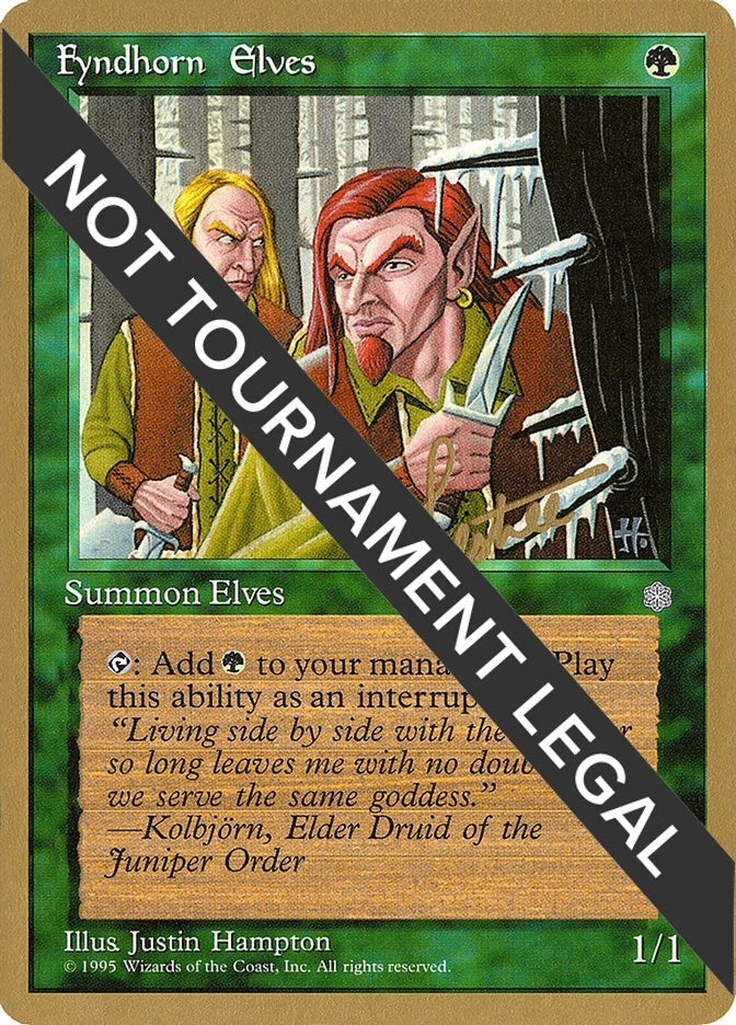 Image for Fyndhorn Elves - 1996 Bertrand Lestree (ICE) [World Championship Decks] - Magic: The Gathering