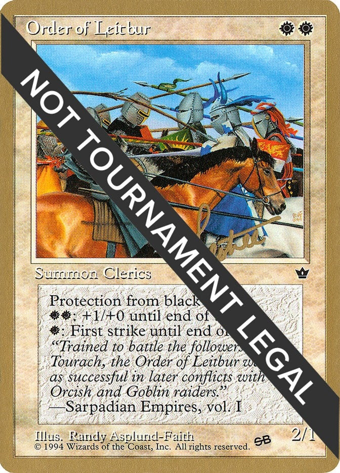 Image for Order of Leitbur (Group) - 1996 Bertrand Lestree (FEM) (SB) [World Championship Decks] - Magic: The Gathering