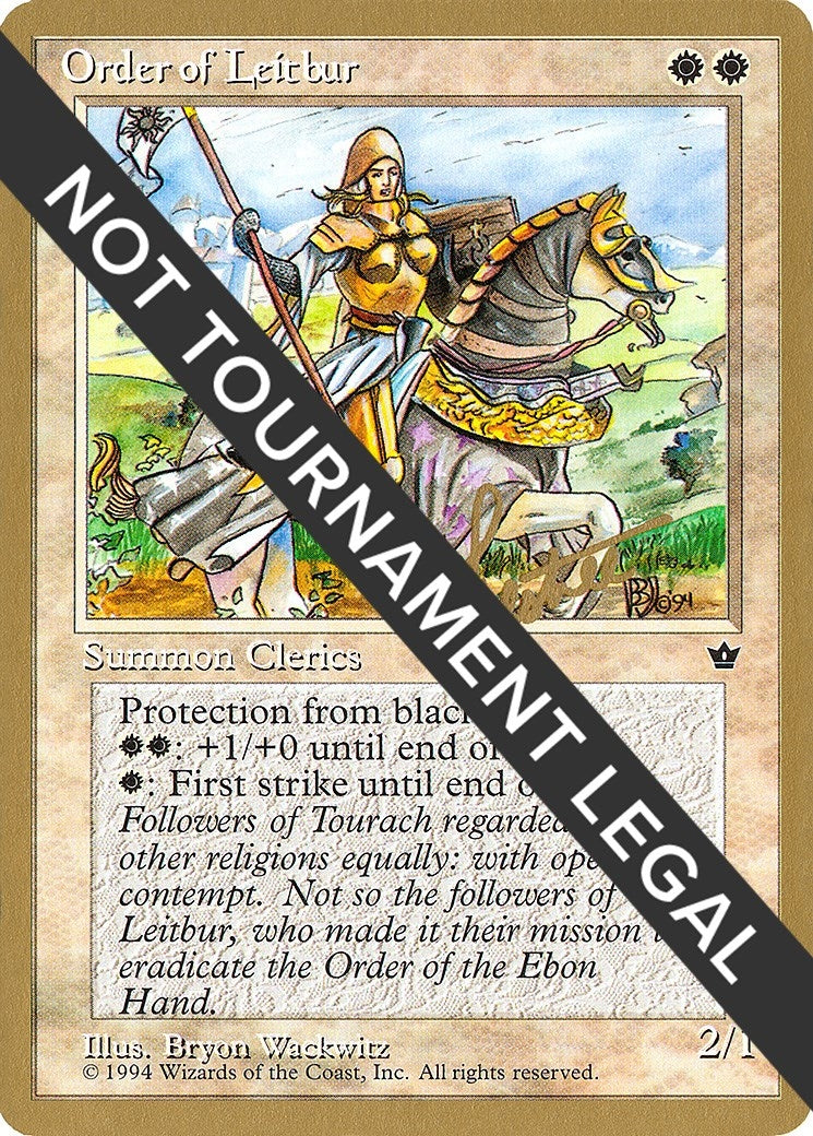 Image for Order of Leitbur (Female) - 1996 Bertrand Lestree (FEM) [World Championship Decks] - Magic: The Gathering