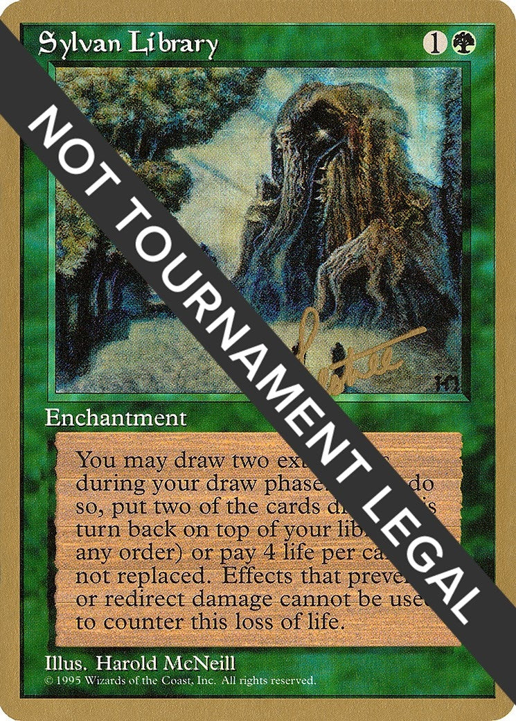 Image for Sylvan Library - 1996 Bertrand Lestree (4ED) [World Championship Decks] - Magic: The Gathering