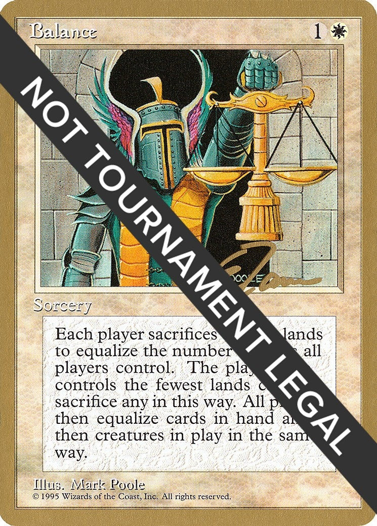 Image for Balance - 1996 Eric Tam (4ED) [World Championship Decks] - Magic: The Gathering