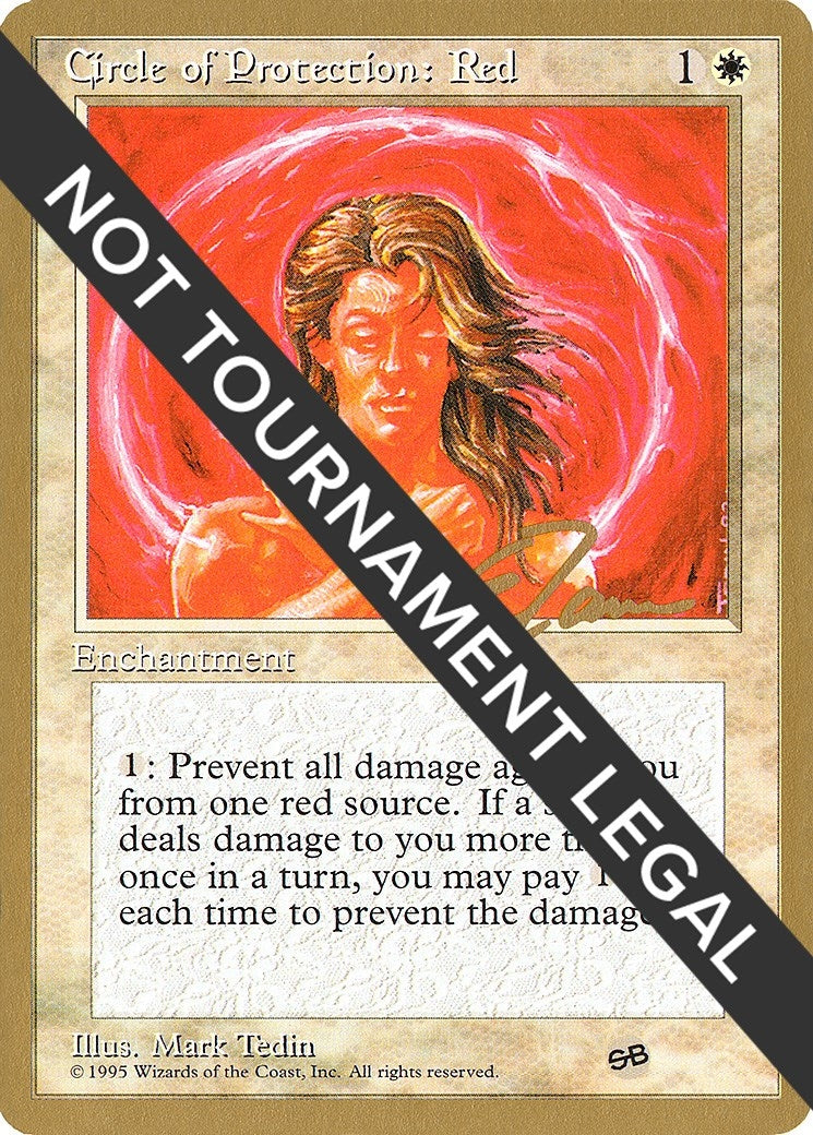 Image for Circle of Protection: Red - 1996 Eric Tam (4ED) (SB) [World Championship Decks] - Magic: The Gathering