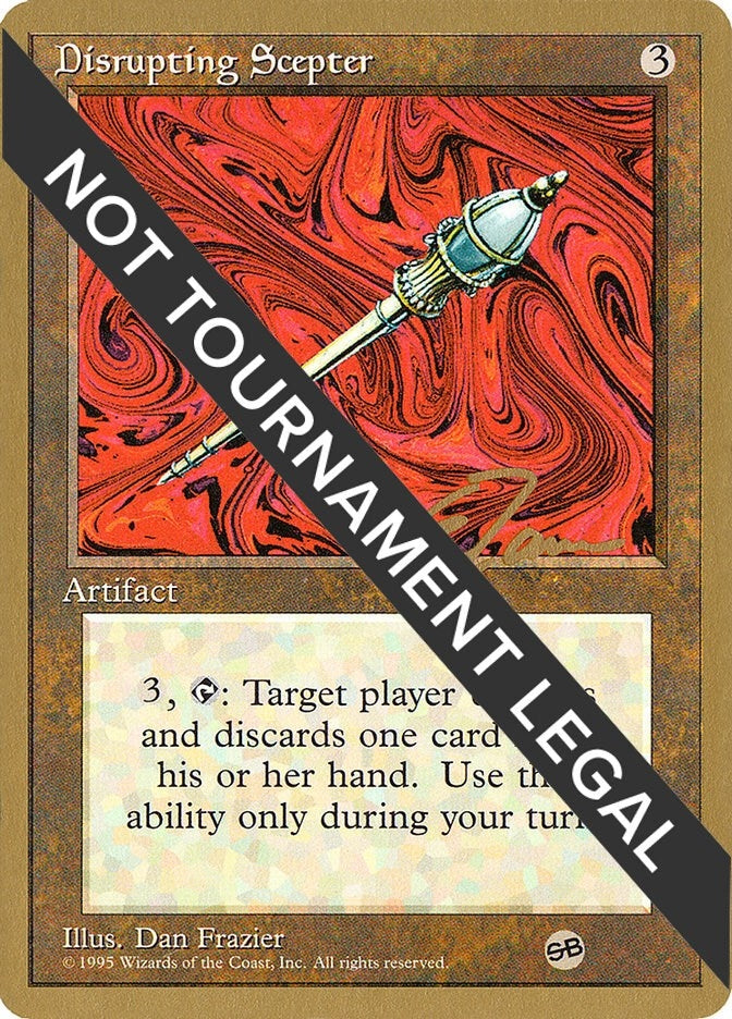 Disrupting Scepter - 1996 Eric Tam (4ED) (SB) [World Championship Decks]