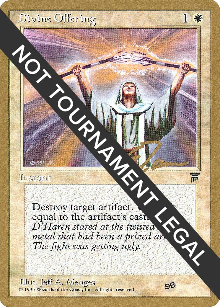 Image for Divine Offering - 1996 Eric Tam (LEG) (SB) [World Championship Decks] - Magic: The Gathering