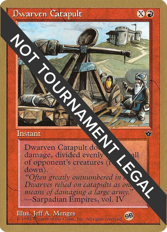 Image for Dwarven Catapult - 1996 Eric Tam (FEM) (SB) [World Championship Decks] - Magic: The Gathering