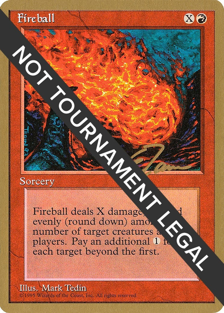 Image for Fireball - 1996 Eric Tam (4ED) [World Championship Decks] - Magic: The Gathering