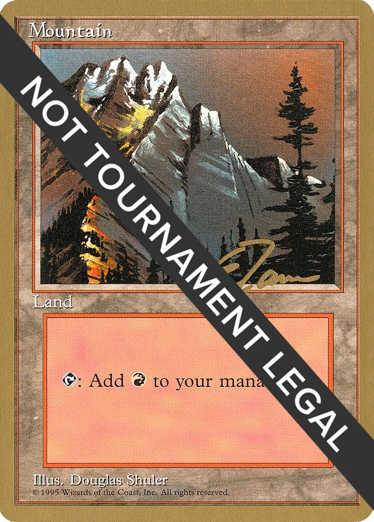 Image for Mountain (A) - 1996 Eric Tam (4ED) [World Championship Decks] - Magic: The Gathering