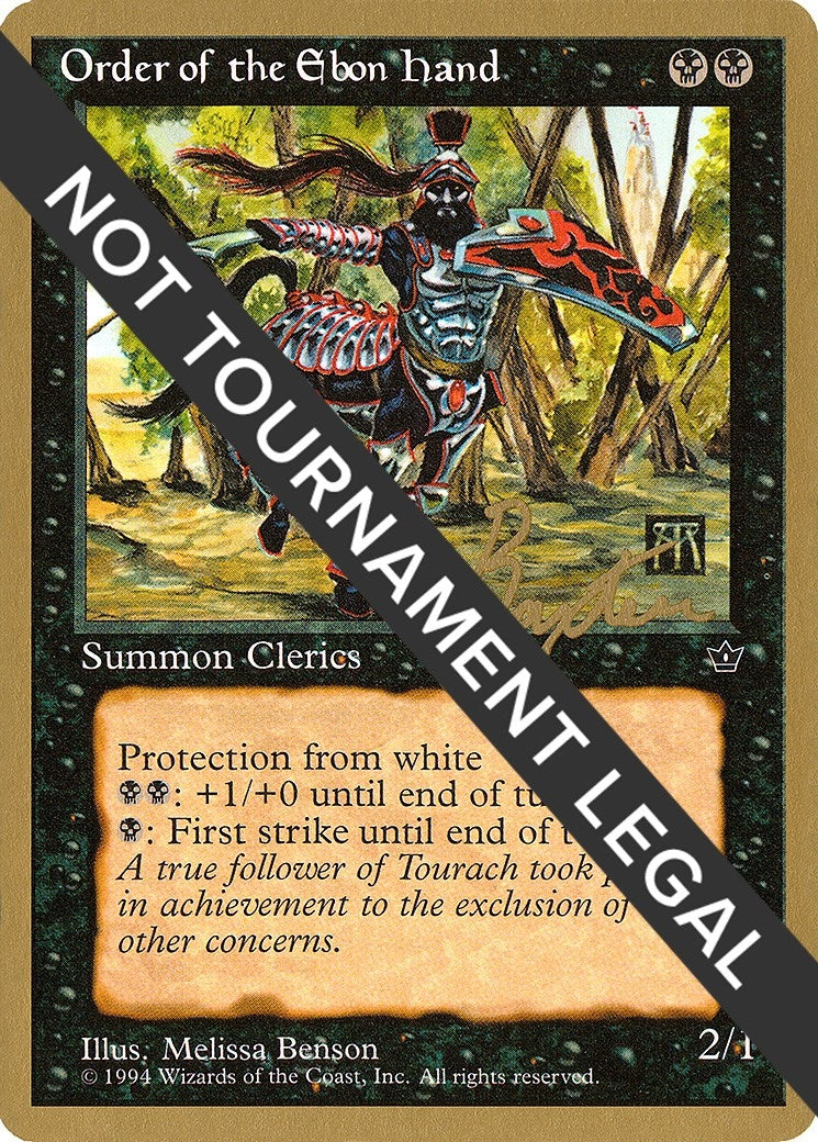 Image for Order of the Ebon Hand (Benson) - 1996 George Baxter (FEM) [World Championship Decks] - Magic: The Gathering