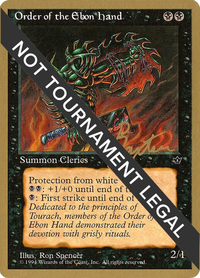 Image for Order of the Ebon Hand (Spencer) - 1996 George Baxter (FEM) [World Championship Decks] - Magic: The Gathering
