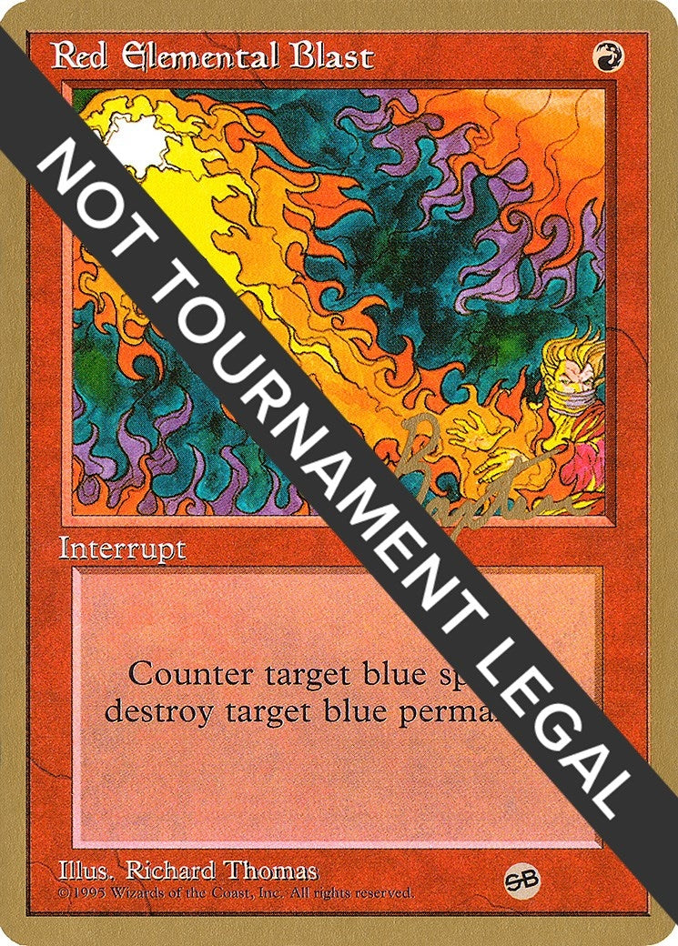 Image for Red Elemental Blast - 1996 George Baxter (4ED) (SB) [World Championship Decks] - Magic: The Gathering