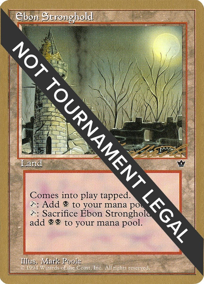 Image for Ebon Stronghold - 1996 Leon Lindback (FEM) [World Championship Decks] - Magic: The Gathering