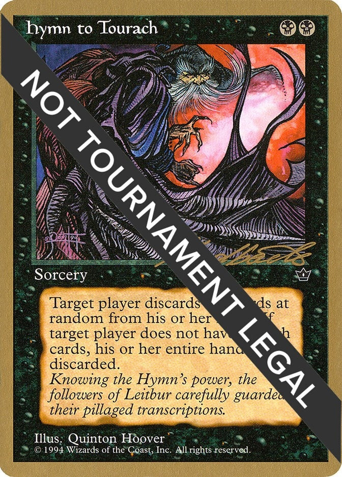 Image for Hymn to Tourach (Cloak) - 1996 Leon Lindback (FEM) [World Championship Decks] - Magic: The Gathering