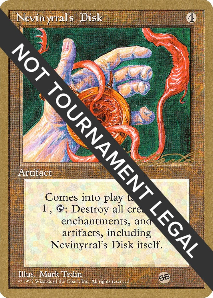 Image for Nevinyrral's Disk - 1996 Leon Lindback (4ED) (SB) [World Championship Decks] - Magic: The Gathering