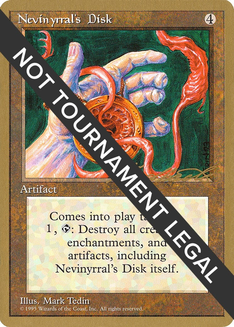 Image for Nevinyrral's Disk - 1996 Leon Lindback (4ED) [World Championship Decks] - Magic: The Gathering