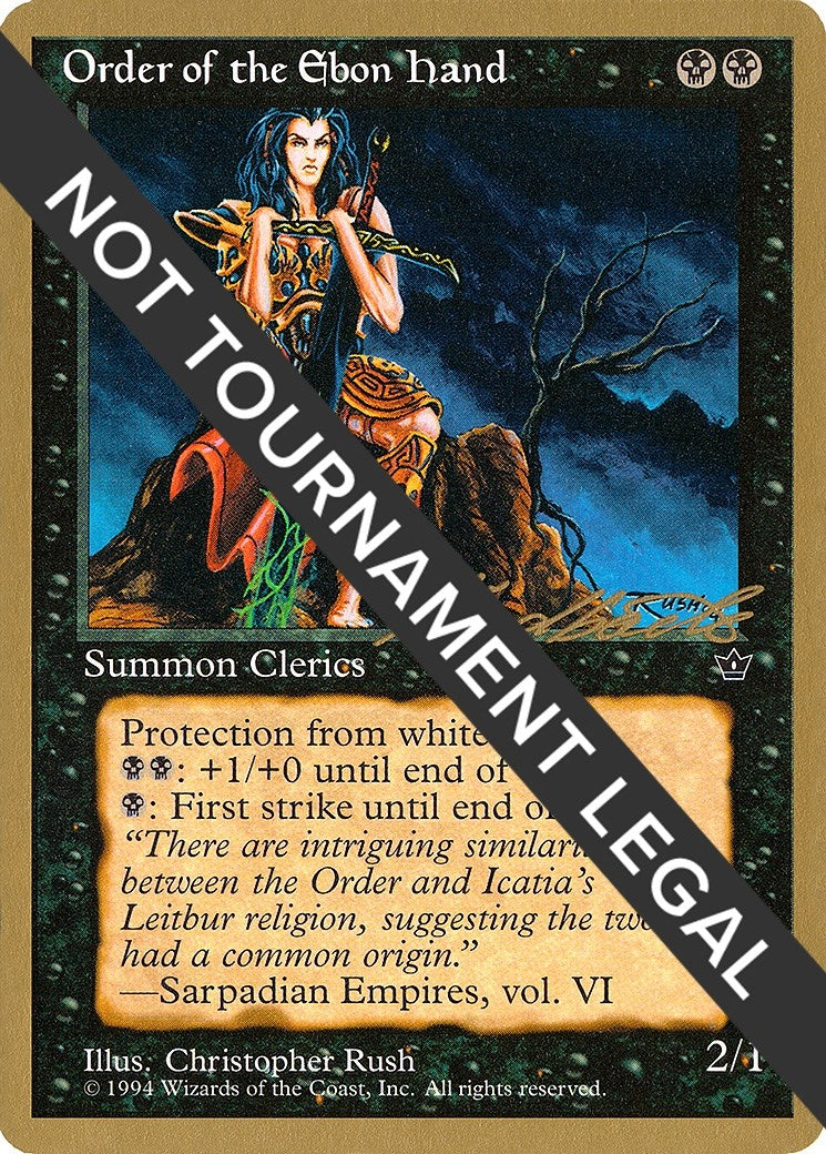 Image for Order of the Ebon Hand (Rush) - 1996 Leon Lindback (FEM) [World Championship Decks] - Magic: The Gathering