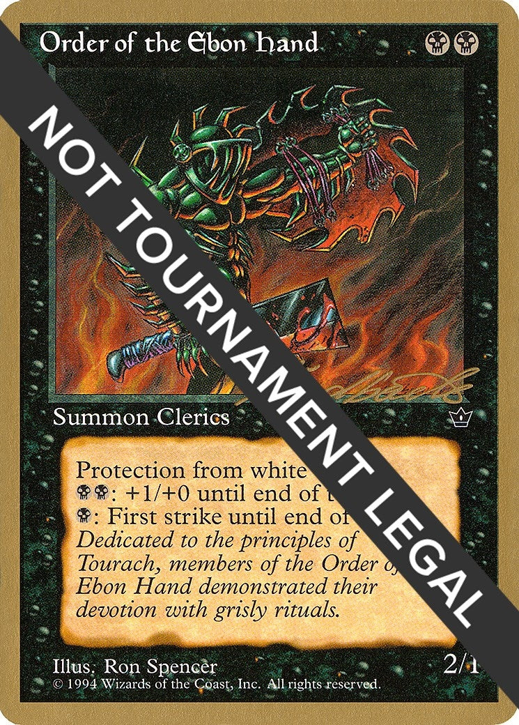 Image for Order of the Ebon Hand (Spencer) - 1996 Leon Lindback (FEM) [World Championship Decks] - Magic: The Gathering