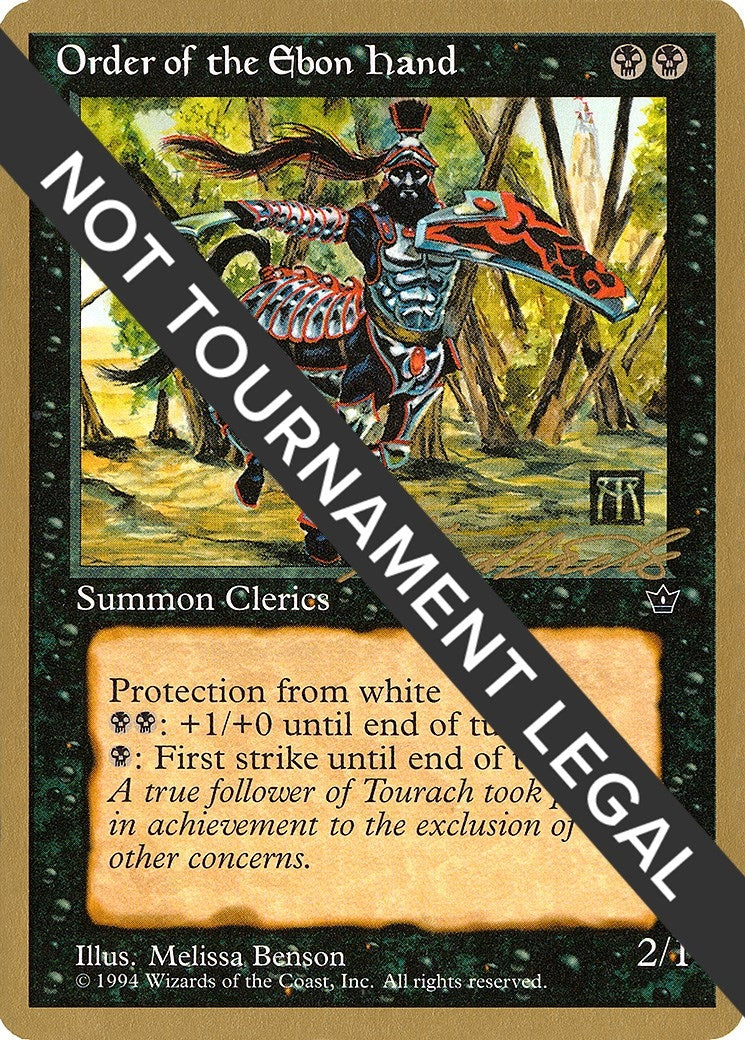 Image for Order of the Ebon Hand (Benson) - 1996 Leon Lindback (FEM) [World Championship Decks] - Magic: The Gathering