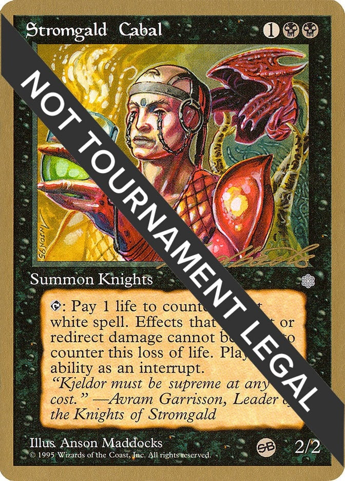 Image for Stromgald Cabal - 1996 Leon Lindback (ICE) (SB) [World Championship Decks] - Magic: The Gathering