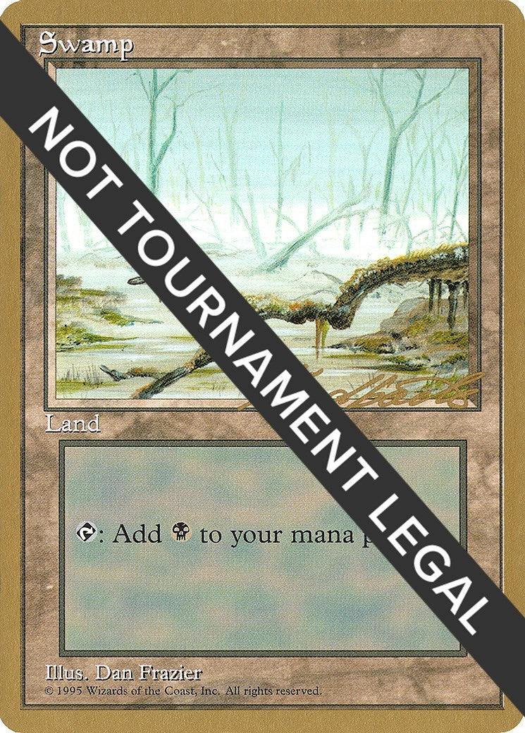 Image for Swamp (A) - 1996 Leon Lindback (4ED) [World Championship Decks] - Magic: The Gathering