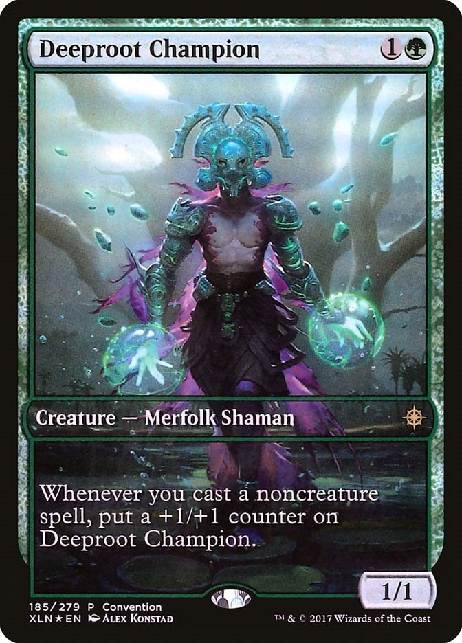 Image for Deeproot Champion (2018 Convention Exclusive) (185) [Media Promos] - Magic: The Gathering