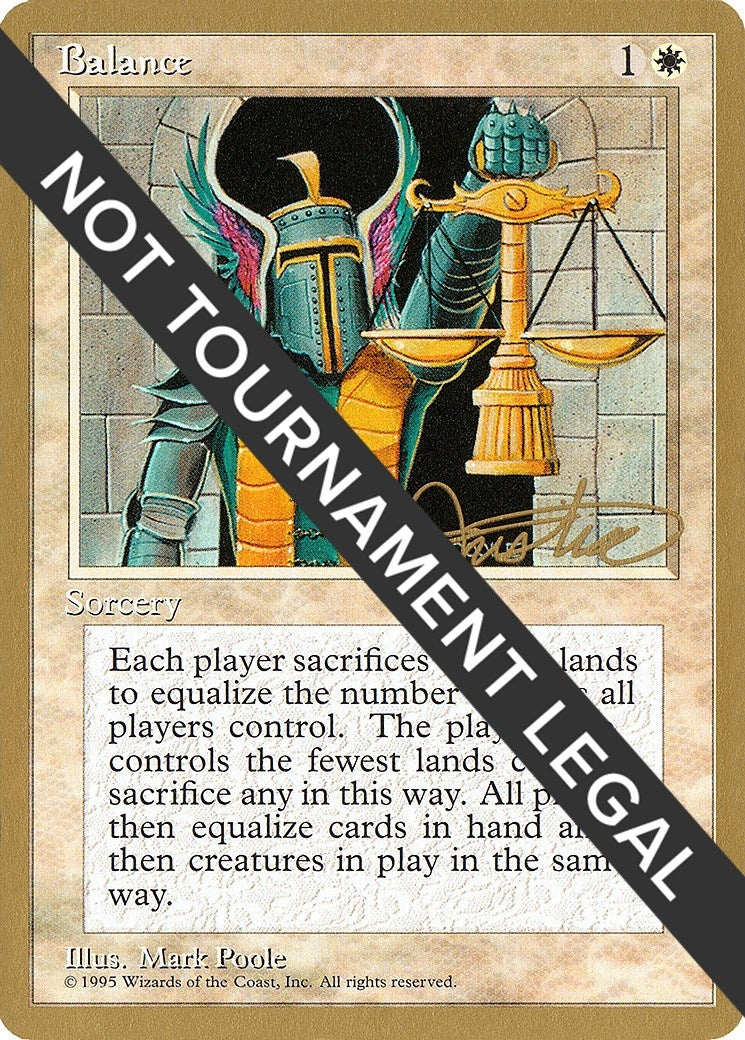 Image for Balance - 1996 Mark Justice (4ED) [World Championship Decks] - Magic: The Gathering