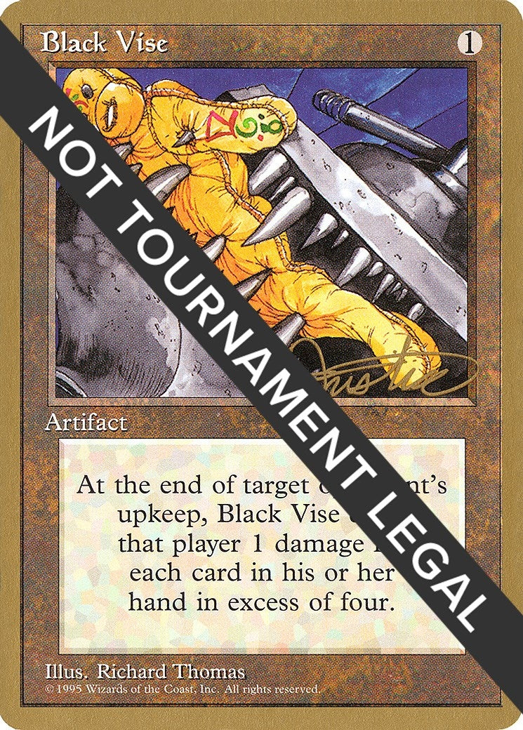 Image for Black Vise - 1996 Mark Justice (4ED) [World Championship Decks] - Magic: The Gathering