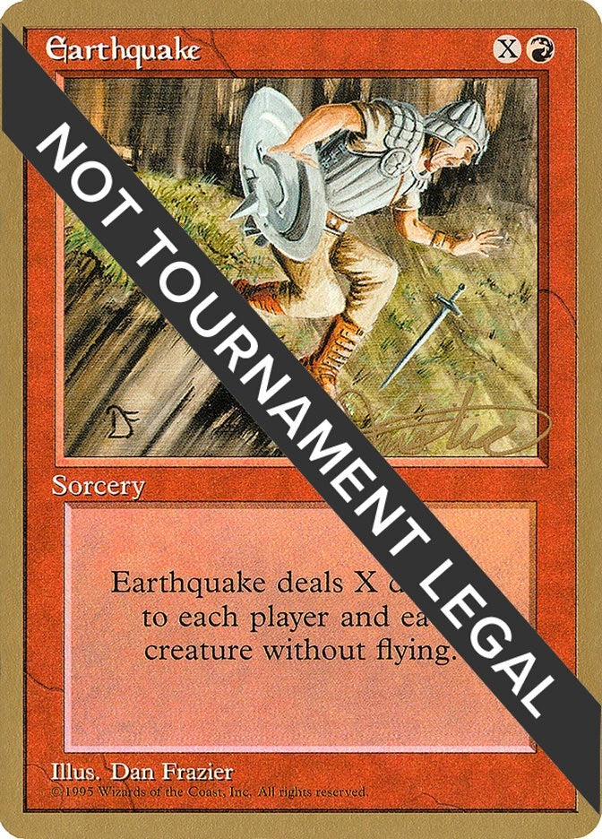 Image for Earthquake - 1996 Mark Justice (4ED) [World Championship Decks] - Magic: The Gathering