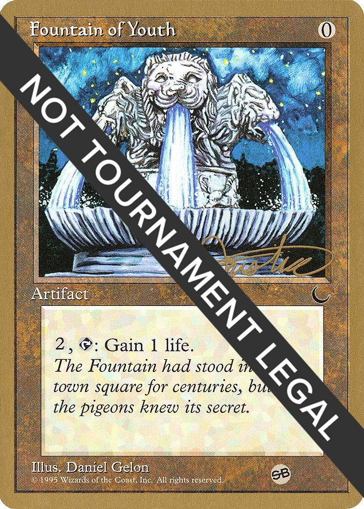 Image for Fountain of Youth - 1996 Mark Justice (DRK) (SB) [World Championship Decks] - Magic: The Gathering