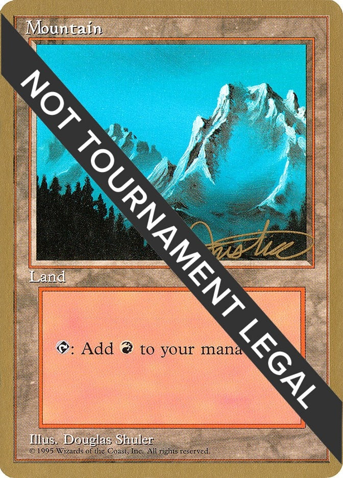 Image for Mountain (B) - 1996 Mark Justice (4ED) [World Championship Decks] - Magic: The Gathering