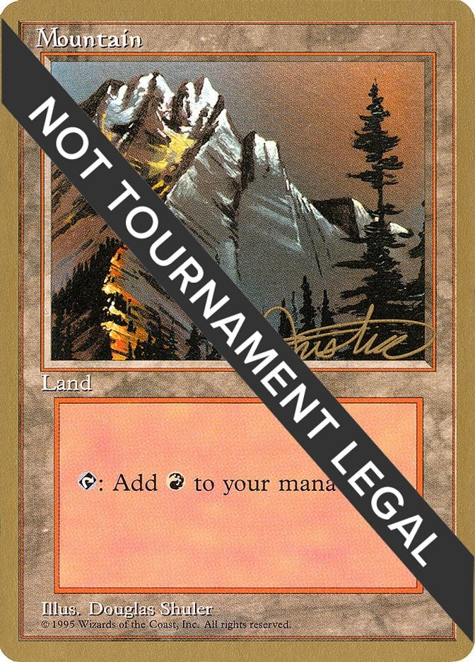 Image for Mountain (A) - 1996 Mark Justice (4ED) [World Championship Decks] - Magic: The Gathering