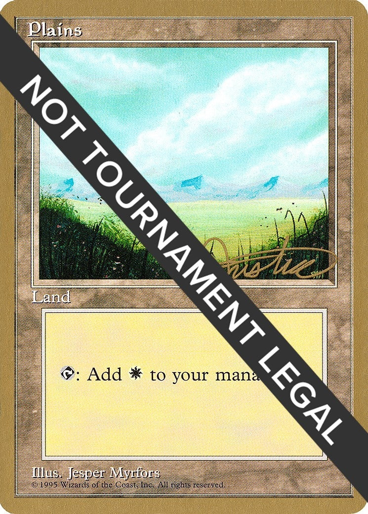 Image for Plains (A) - 1996 Mark Justice (4ED) [World Championship Decks] - Magic: The Gathering