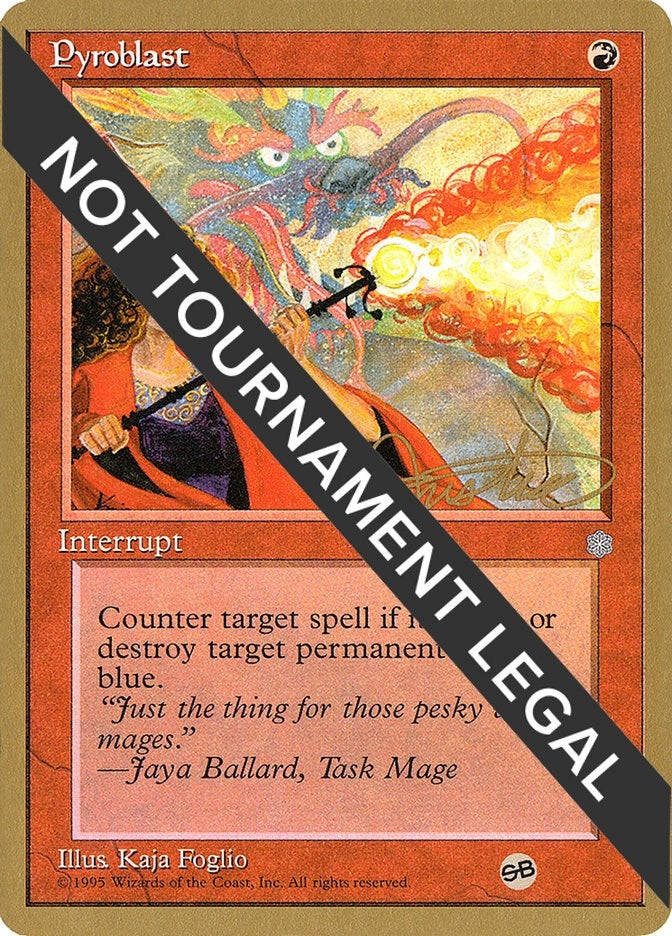 Image for Pyroblast - 1996 Mark Justice (ICE) (SB) [World Championship Decks] - Magic: The Gathering