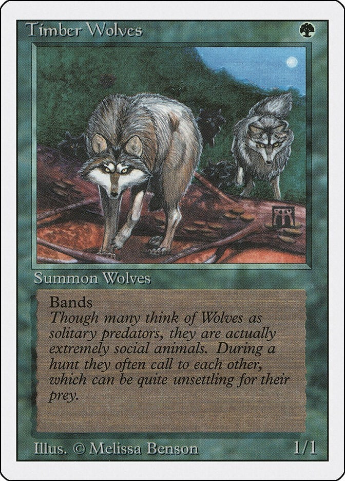 Image for Timber Wolves [Revised Edition] - Magic: The Gathering