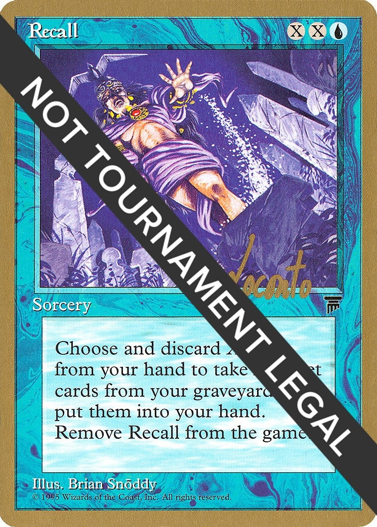 Image for Recall - 1996 Michael Loconto (LEG) [World Championship Decks] - Magic: The Gathering